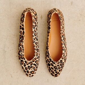 Sezane Brown and Black Flats